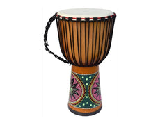 Ecko 13" Painted Djembe Natural Blonde