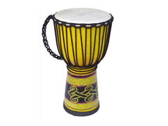 Ecko 12" Painted Djembe Yellow