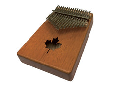 Kalimba 17 notes Beaver Creek finition naturelle avec trou sonore en feuille d'érable