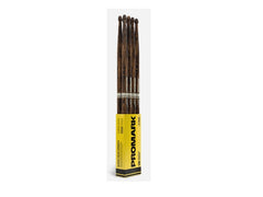 Promark 5B Rebound Firegrain Drum Sticks 4 Pack Wood Tip Hickory