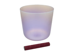 Sela Percussion 7.0” Infinity Crystal Singing Bowl in B3 432 Hz Light Purple