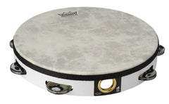 Remo Tambourine 10" Single Jingle w/ Fiberskyn White