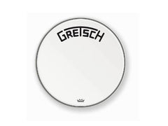 Peau de grosse caisse résonante Gretsch 22" avec logo Broadkaster