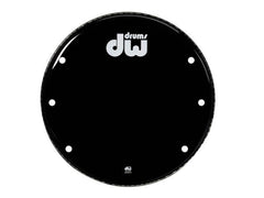DW 22" Bass Drum Resonant Head Gloss Black Vented