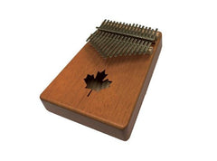 Kalimba 17 notes Beaver Creek finition naturelle avec trou sonore en feuille d'érable