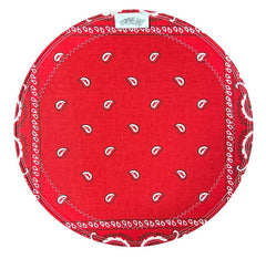 Roots 10" Solid Red Bandana